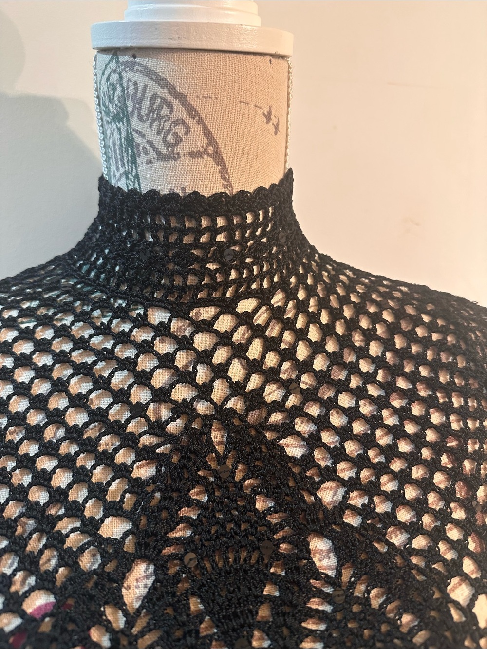 The Limited Black Crochet Handknit Sleeveless Top - Picture 3 of 12